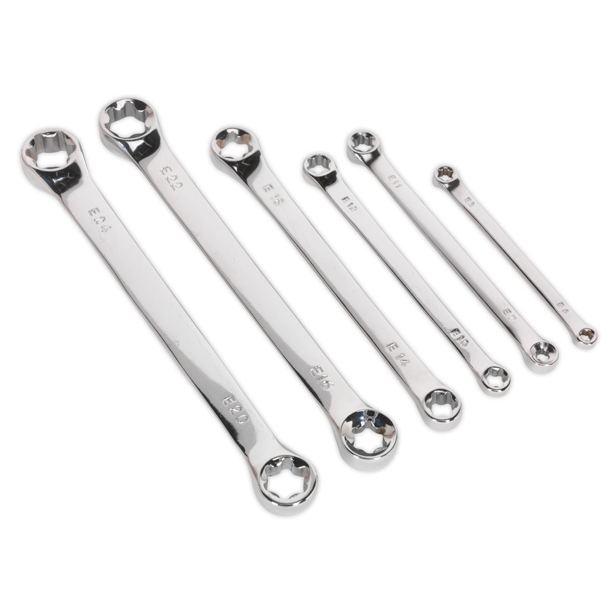Sealey S01107 6pc TRX-Star* Double End Spanner Set