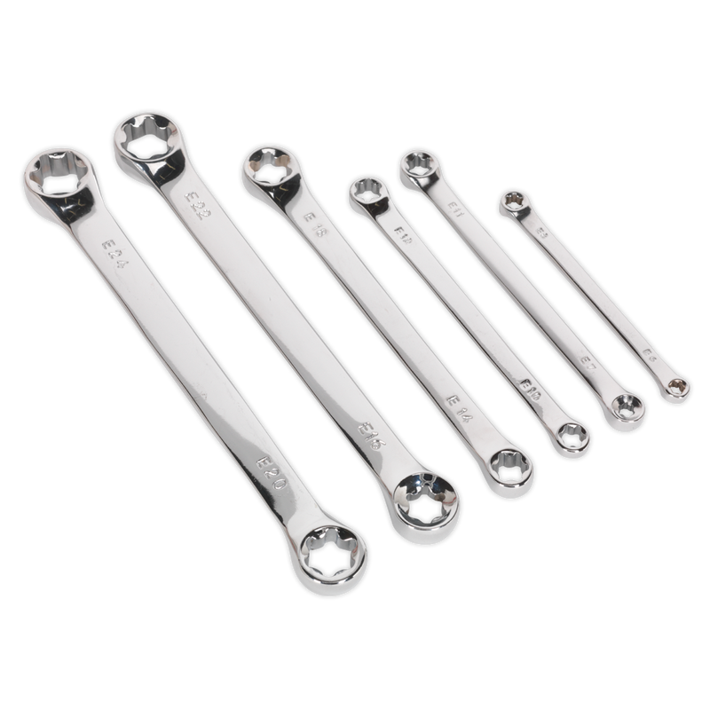 Sealey S01107 6pc TRX-Star* Double End Spanner Set