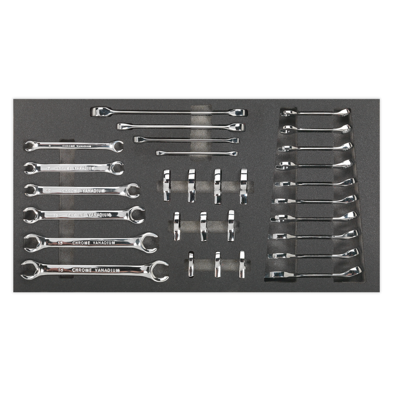 Sealey S01125 30pc Specialised Spanner Set with Tool Tray