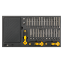 Sealey S01126 192pc Specialised Bit Set & Folding Hex Keys with Tool Tray
