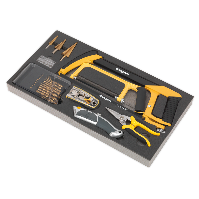 Sealey S01133 28pc Cutting & Drilling Set with Tool Tray