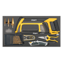 Sealey S01133 28pc Cutting & Drilling Set with Tool Tray