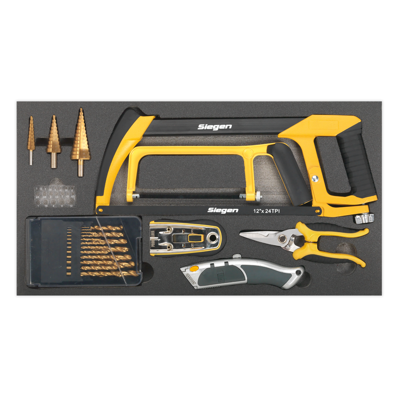 Sealey S01133 28pc Cutting & Drilling Set with Tool Tray