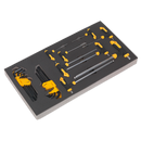 Sealey AP35TBCOMBO3 8 Drawer Rollcab Ball-Bearing Slides - Black/Grey with 302pc Tool Kit