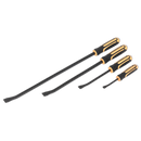 Sealey S01138 4pc Heavy-Duty Angled Pry Bar Set with Hammer Cap