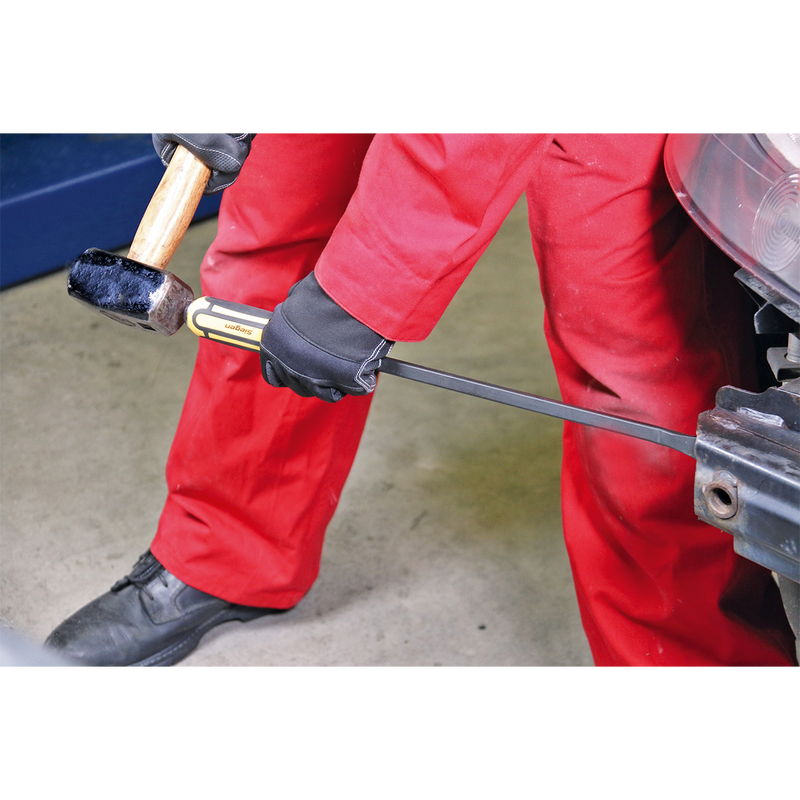 Sealey S01138 4pc Heavy-Duty Angled Pry Bar Set with Hammer Cap