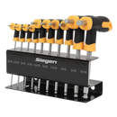 Sealey S01150 10pc T-Handle Ball-End Hex Key Set