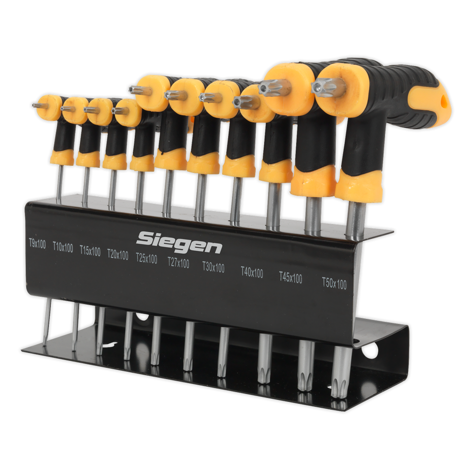 Sealey S01151 10pc T-Handle TRX-Star* Key Set