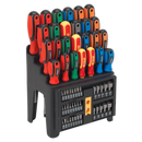 Sealey S01152 61pc Screwdriver, Bit & Nut Driver Set