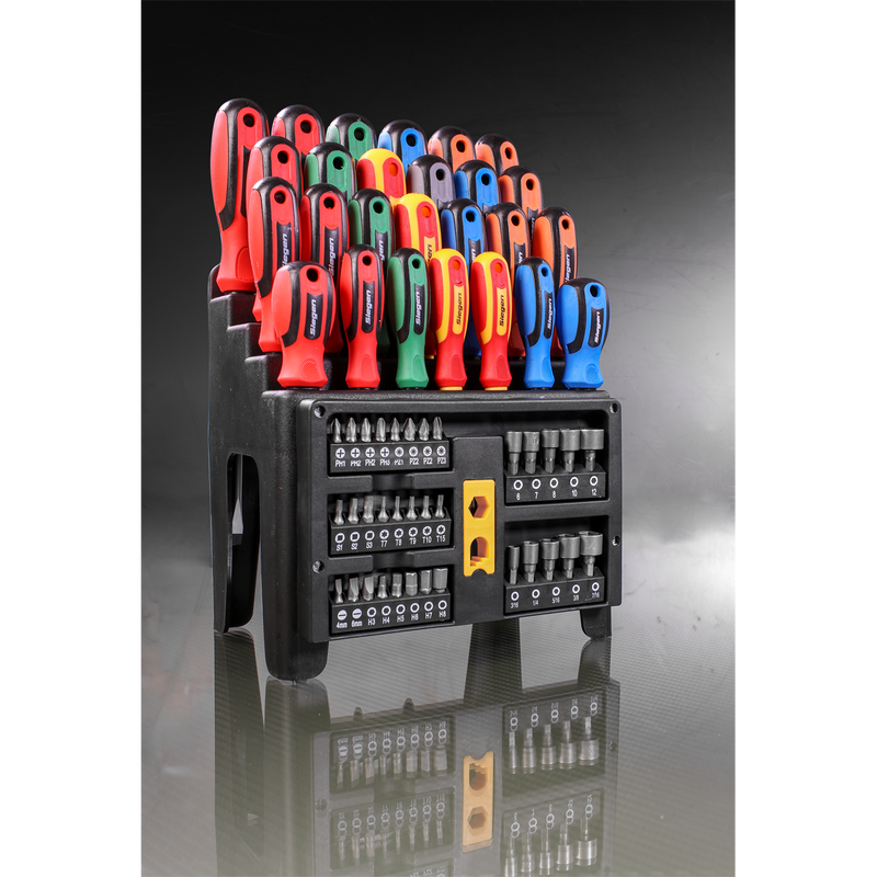 Sealey S01152 61pc Screwdriver, Bit & Nut Driver Set