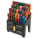 Sealey S01153 61pc Hammer-Thru Screwdriver, Bit & Nut Driver Set