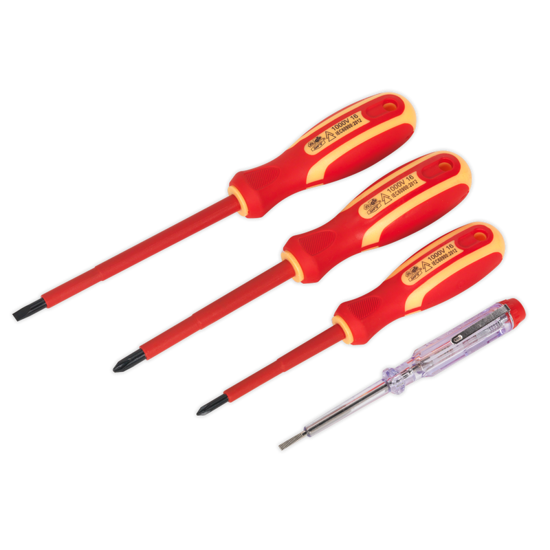 Sealey S01155 4pc Screwdriver Set - VDE Approved