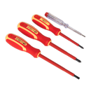 Sealey S01155 4pc Screwdriver Set - VDE Approved