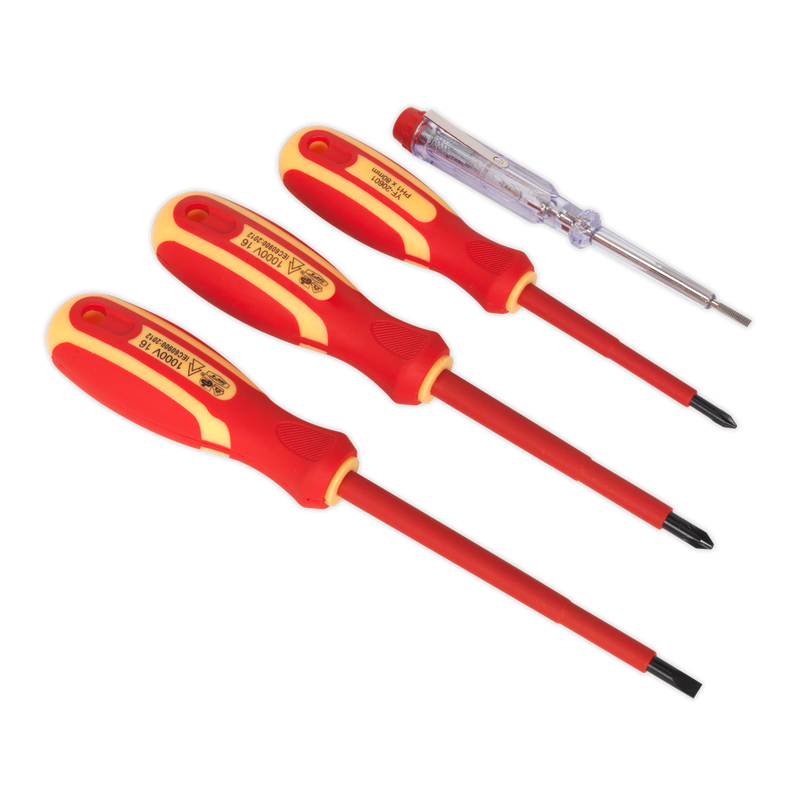 Sealey S01155 4pc Screwdriver Set - VDE Approved