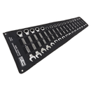 Sealey S01156 17pc Combination Ratchet Spanner Set