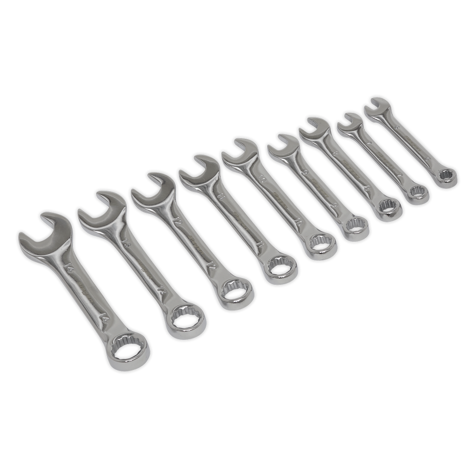 Sealey S01157 9pc Stubby Combination Spanner Set