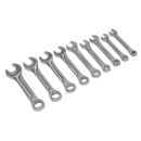 Sealey S01157 9pc Stubby Combination Spanner Set