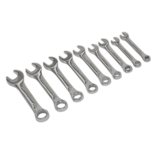 Sealey S01157 9pc Stubby Combination Spanner Set