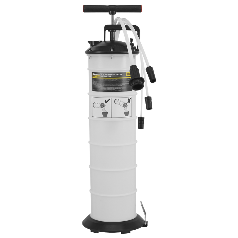 Sealey S01169 6.5L Manual Vacuum Oil & Fluid Extractor