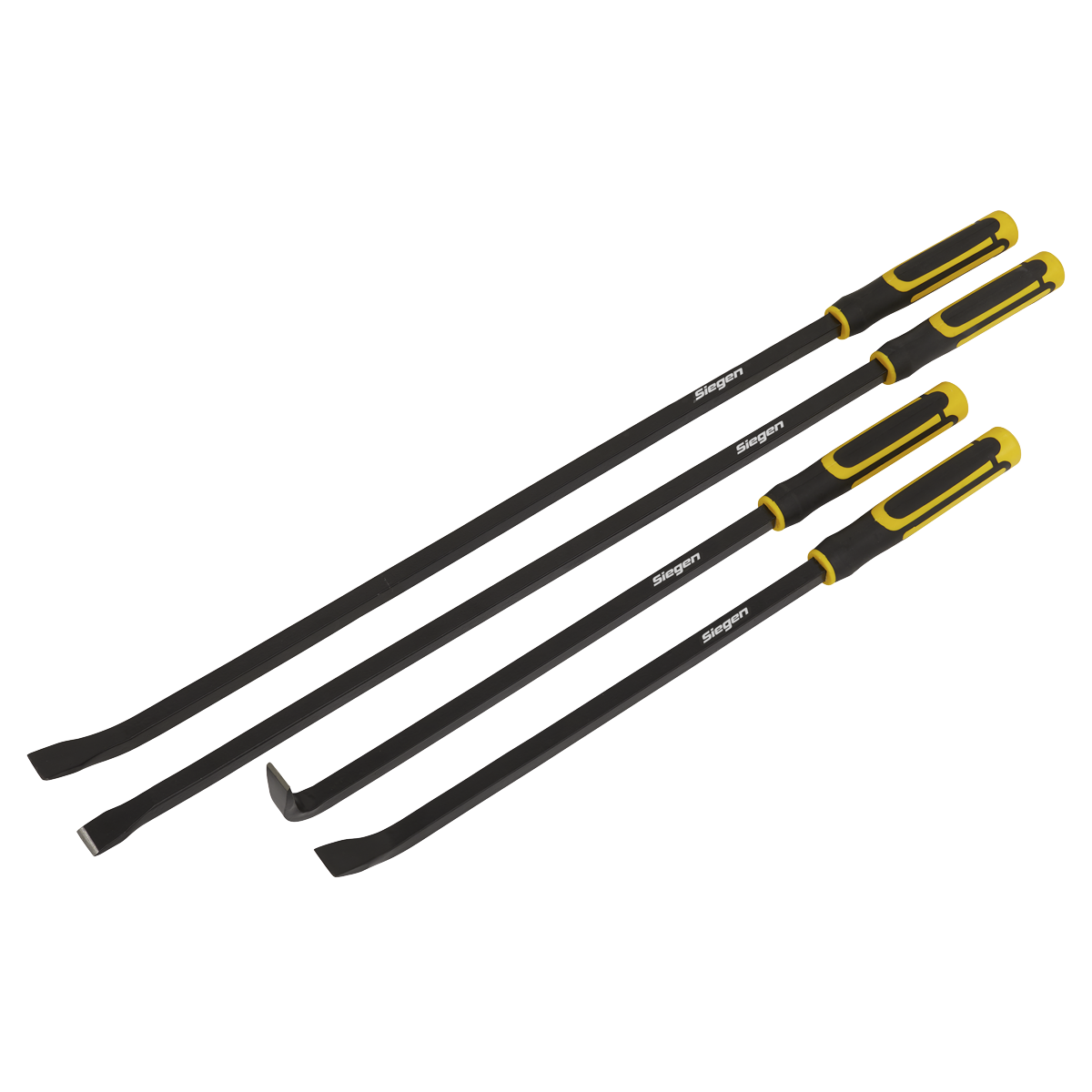 Sealey S01193 4pc Heavy-Duty Pry Bar Set with Hammer Cap