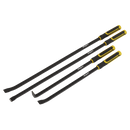 Sealey S01193 4pc Heavy-Duty Pry Bar Set with Hammer Cap