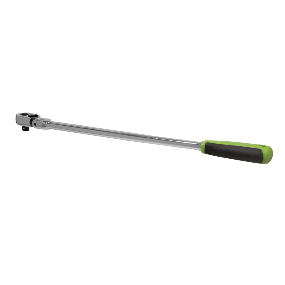 Sealey S01208 3/8"Sq Drive Extra-Long Flexi-Head Ratchet Wrench - Flip Reverse