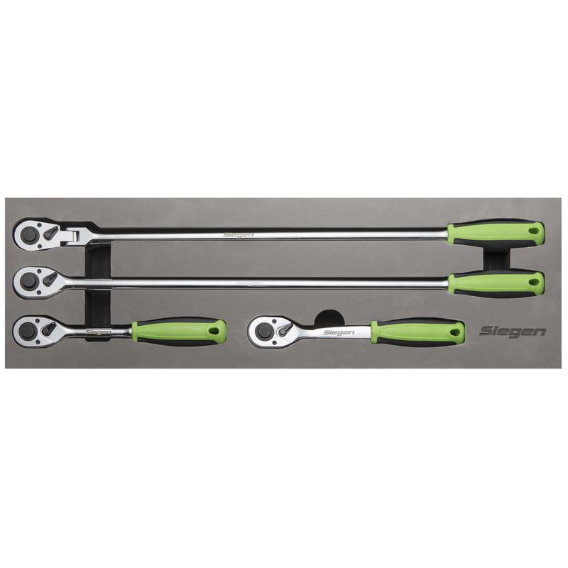 Sealey S01231 4pc 1/2"Sq Drive Ratchet Wrench Set