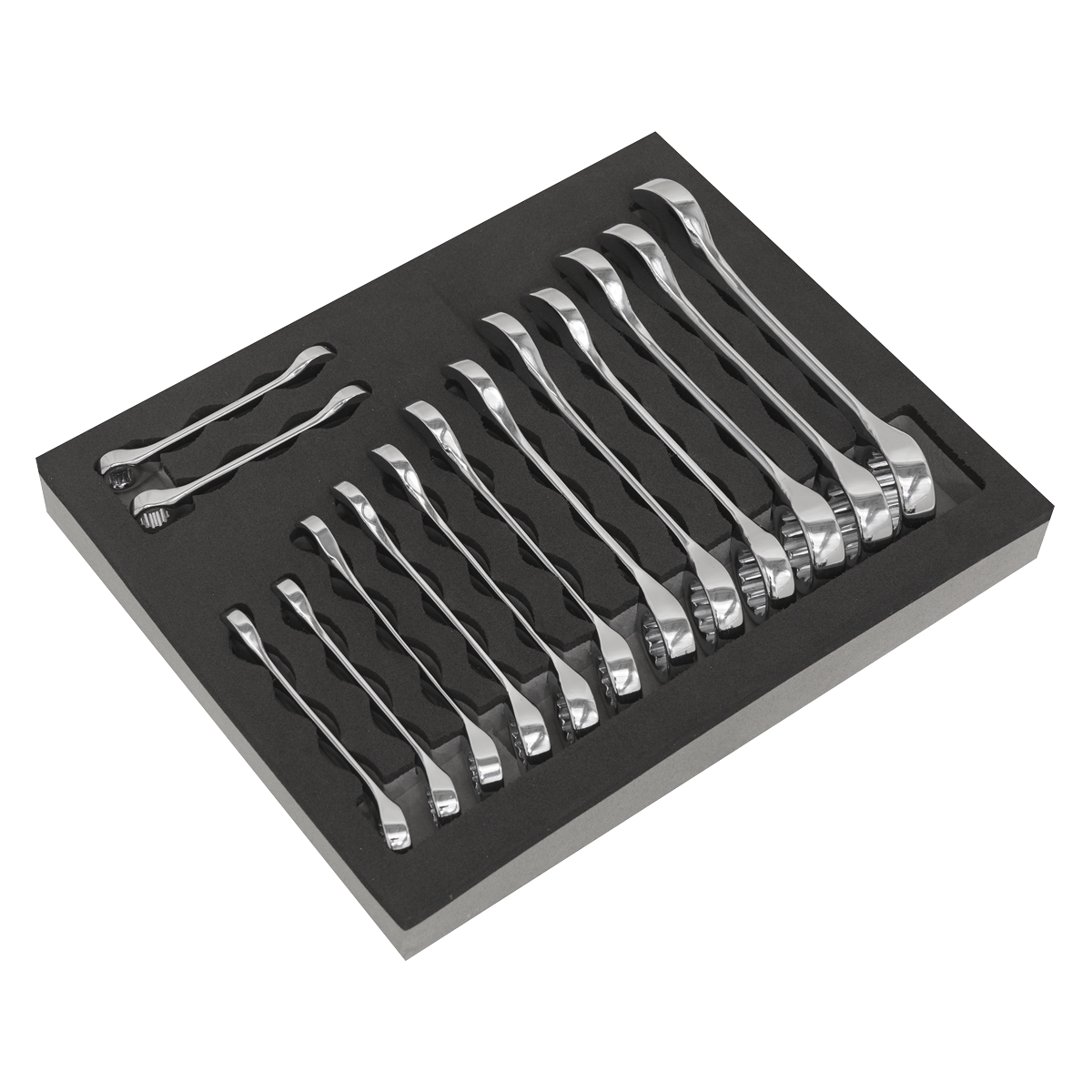 Sealey S01232 14pc Stubby Combination Spanner Set