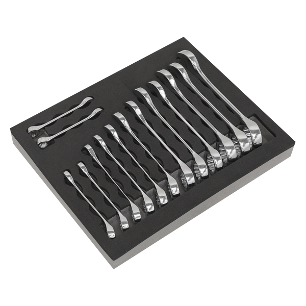 Sealey S01232 14pc Stubby Combination Spanner Set
