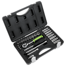 Sealey S01234 Socket Set 26pc 1/4"Sq Drive Metric