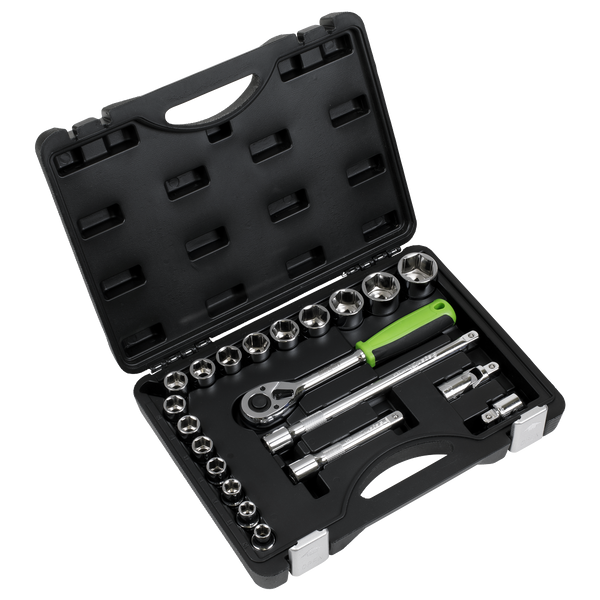 Sealey S01237 Socket Set 21pc 1/2"Sq Drive Metric