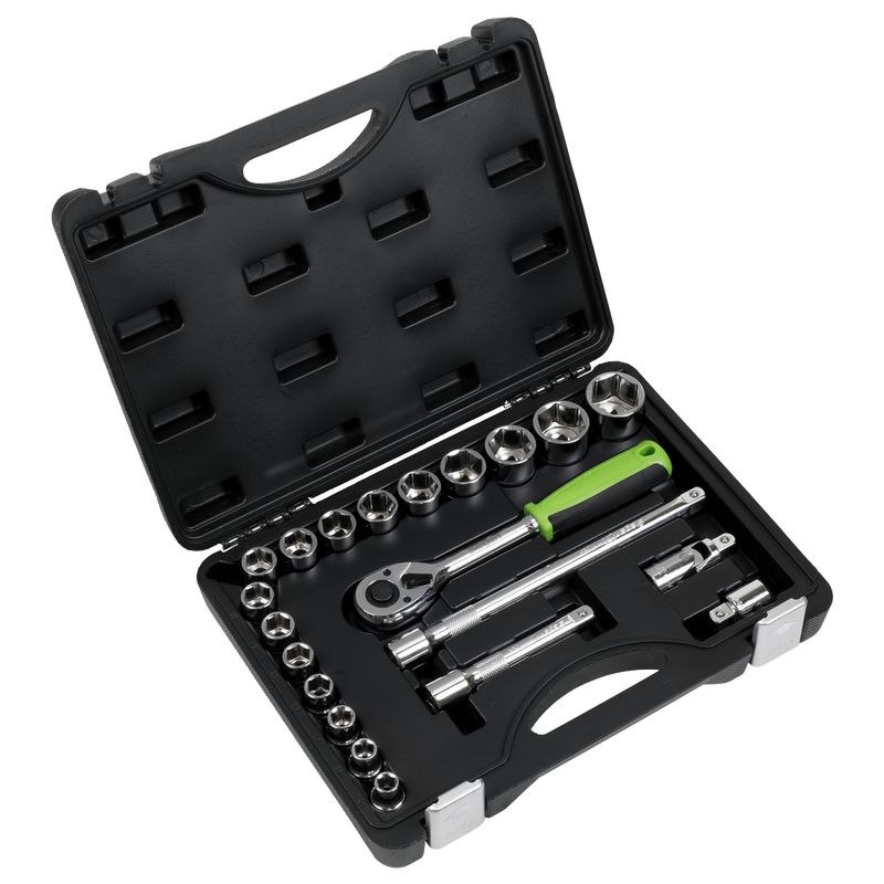 Sealey S01237 Socket Set 21pc 1/2"Sq Drive Metric