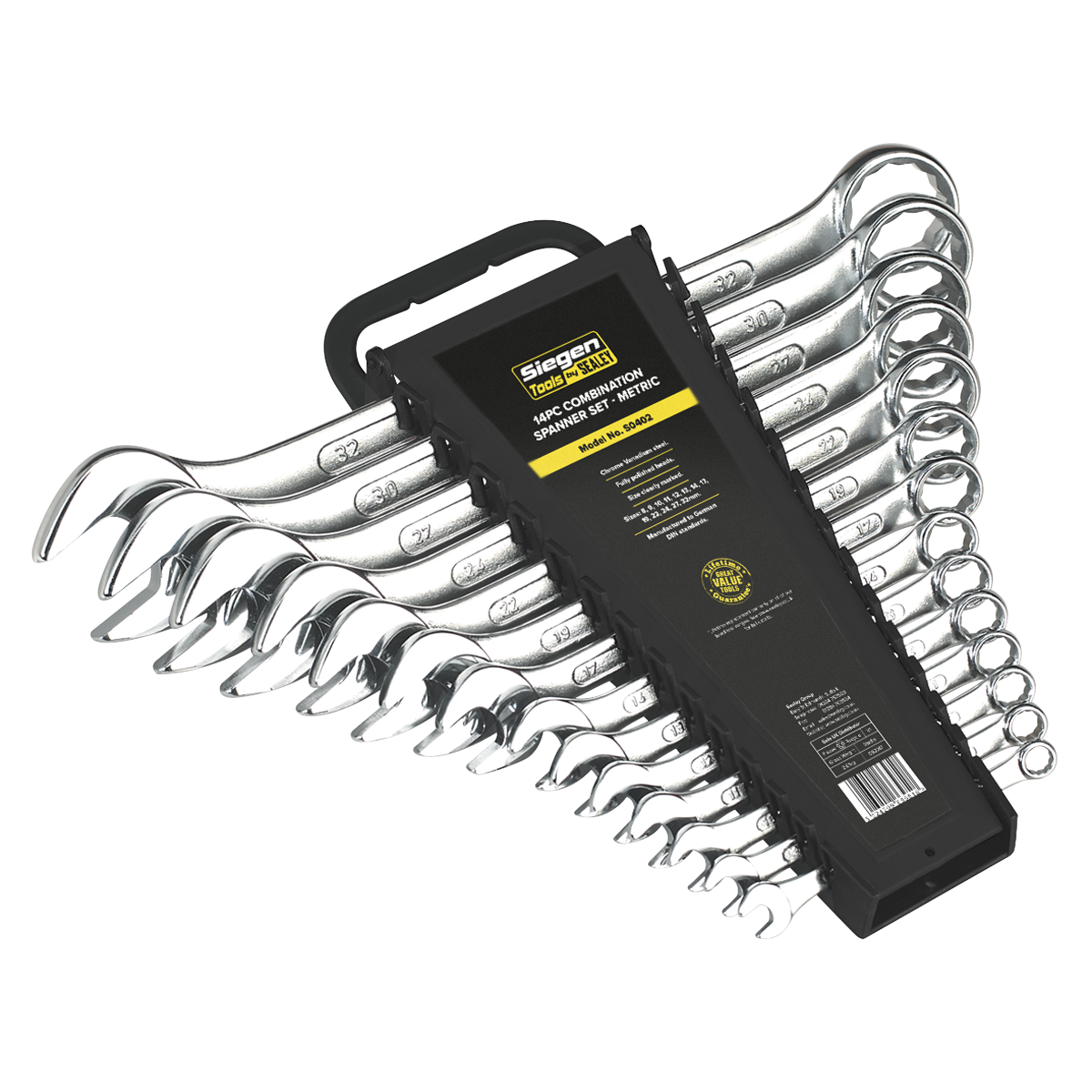 Sealey S0402 14pc Combination Spanner Set