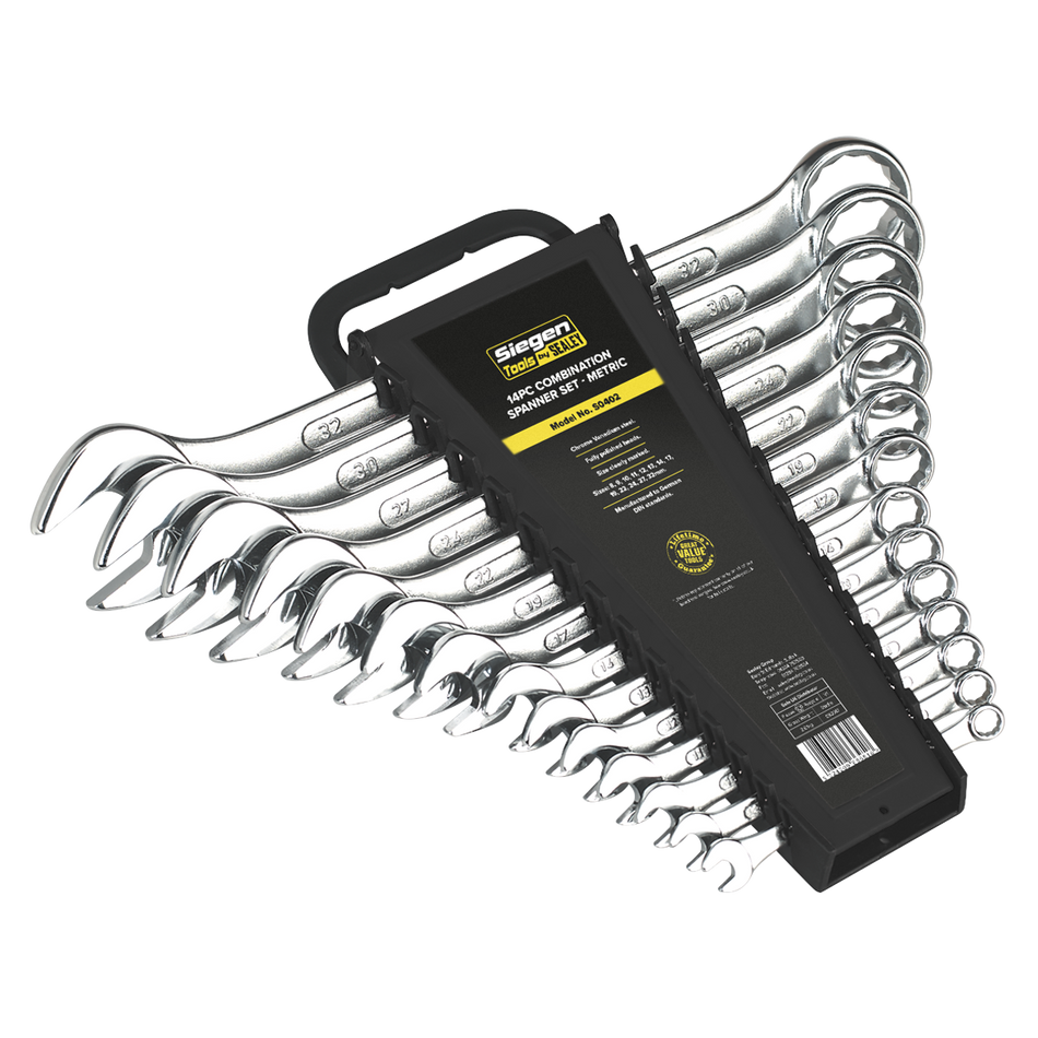 Sealey S0402 14pc Combination Spanner Set