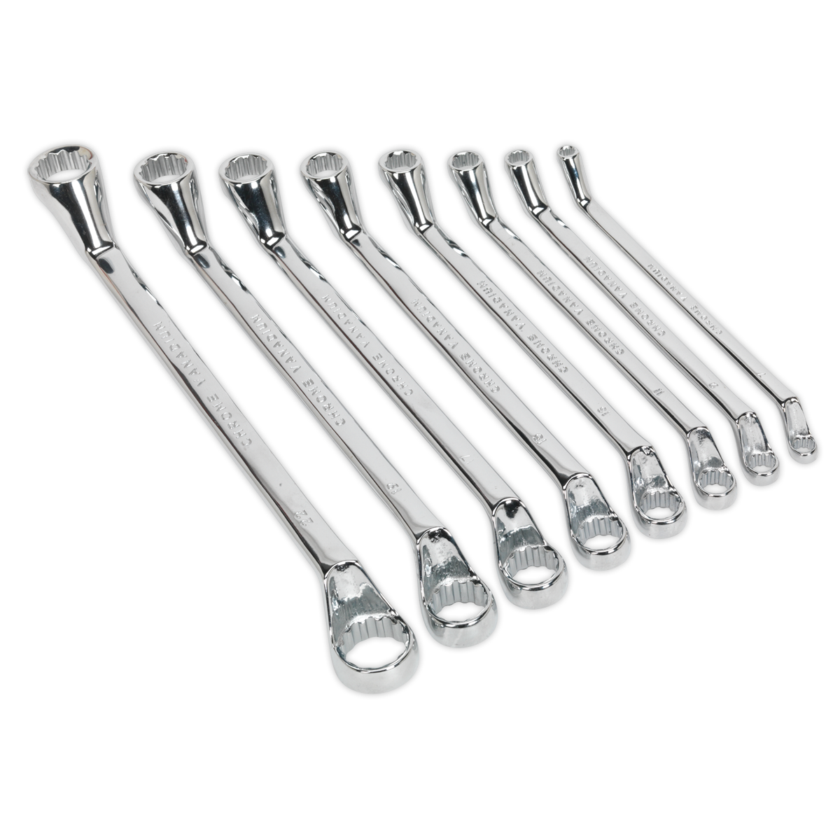 Sealey S0405 8pc Deep Offset Ring Spanner Set