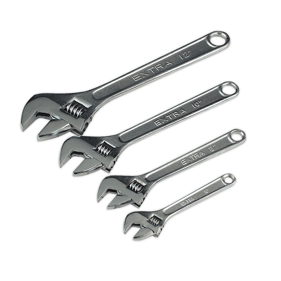 Sealey S0449 4pc Adjustable Wrench Set