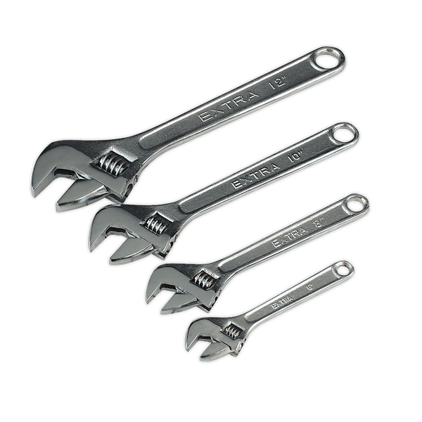 Sealey S0449 4pc Adjustable Wrench Set