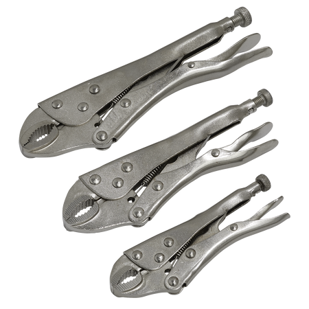Sealey S0463 3pc Locking Pliers Set