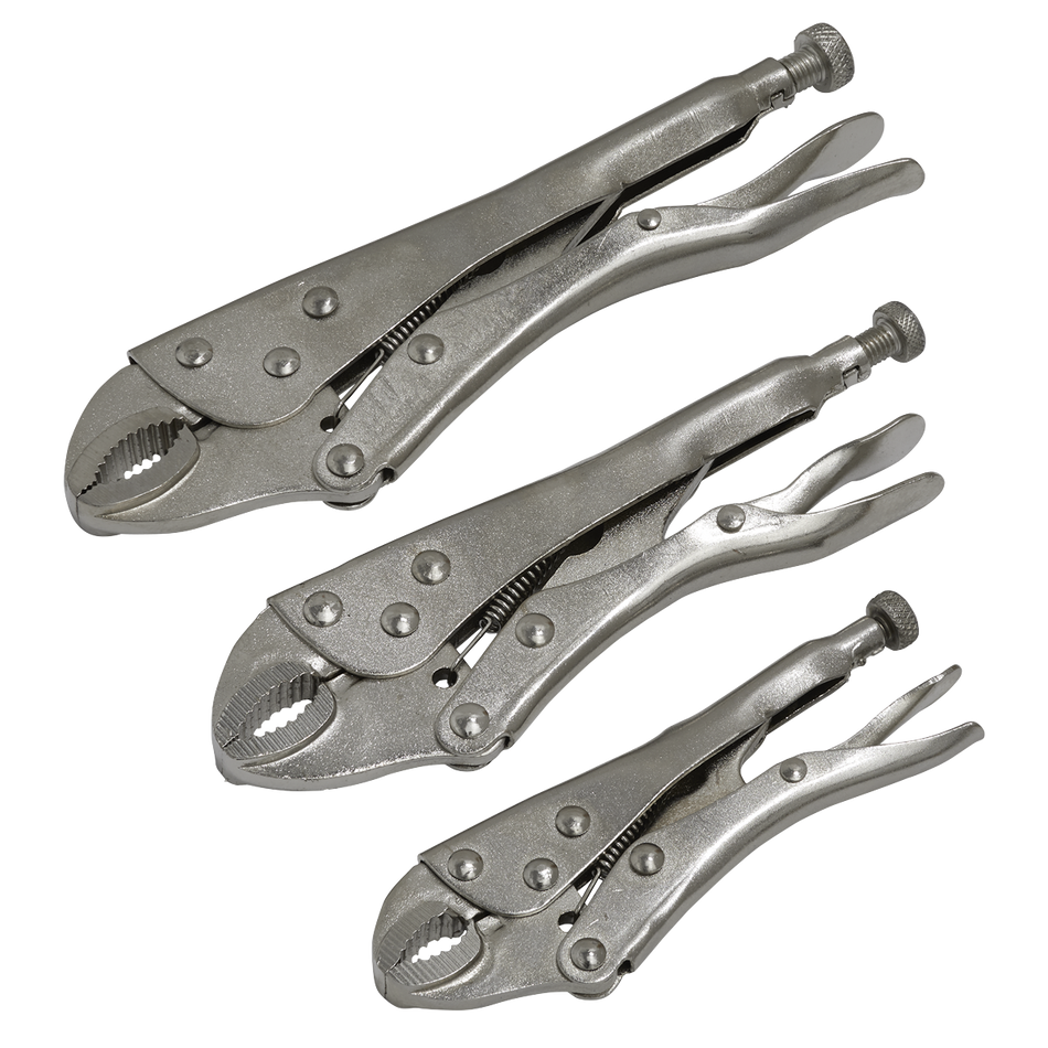 Sealey S0463 3pc Locking Pliers Set