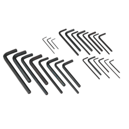 Sealey S0465 25pc Hex Key Set - Metric/Imperial