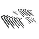 Sealey S0465 25pc Hex Key Set - Metric/Imperial