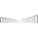 Sealey S0465 25pc Hex Key Set - Metric/Imperial