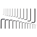 Sealey S0465 25pc Hex Key Set - Metric/Imperial