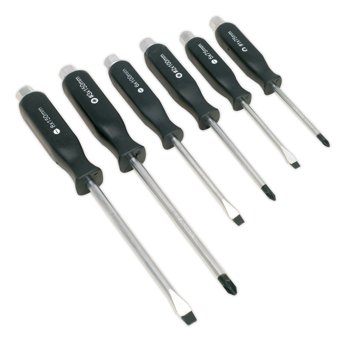 Sealey S0535 6pc Hammer-Thru Screwdriver Set