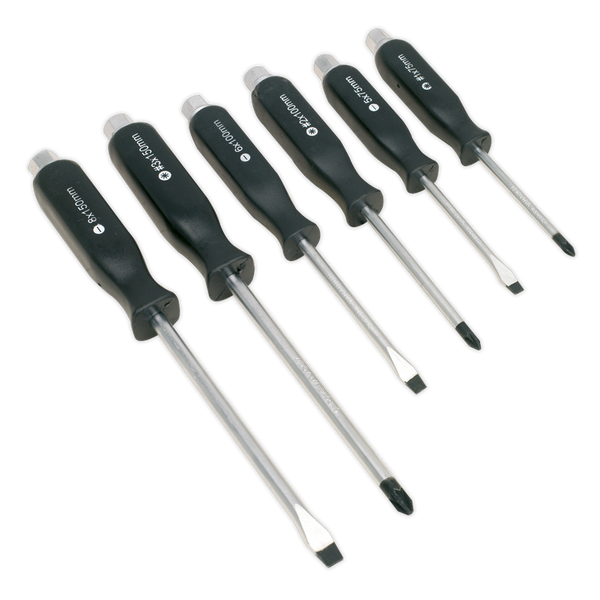 Sealey S0535 6pc Hammer-Thru Screwdriver Set