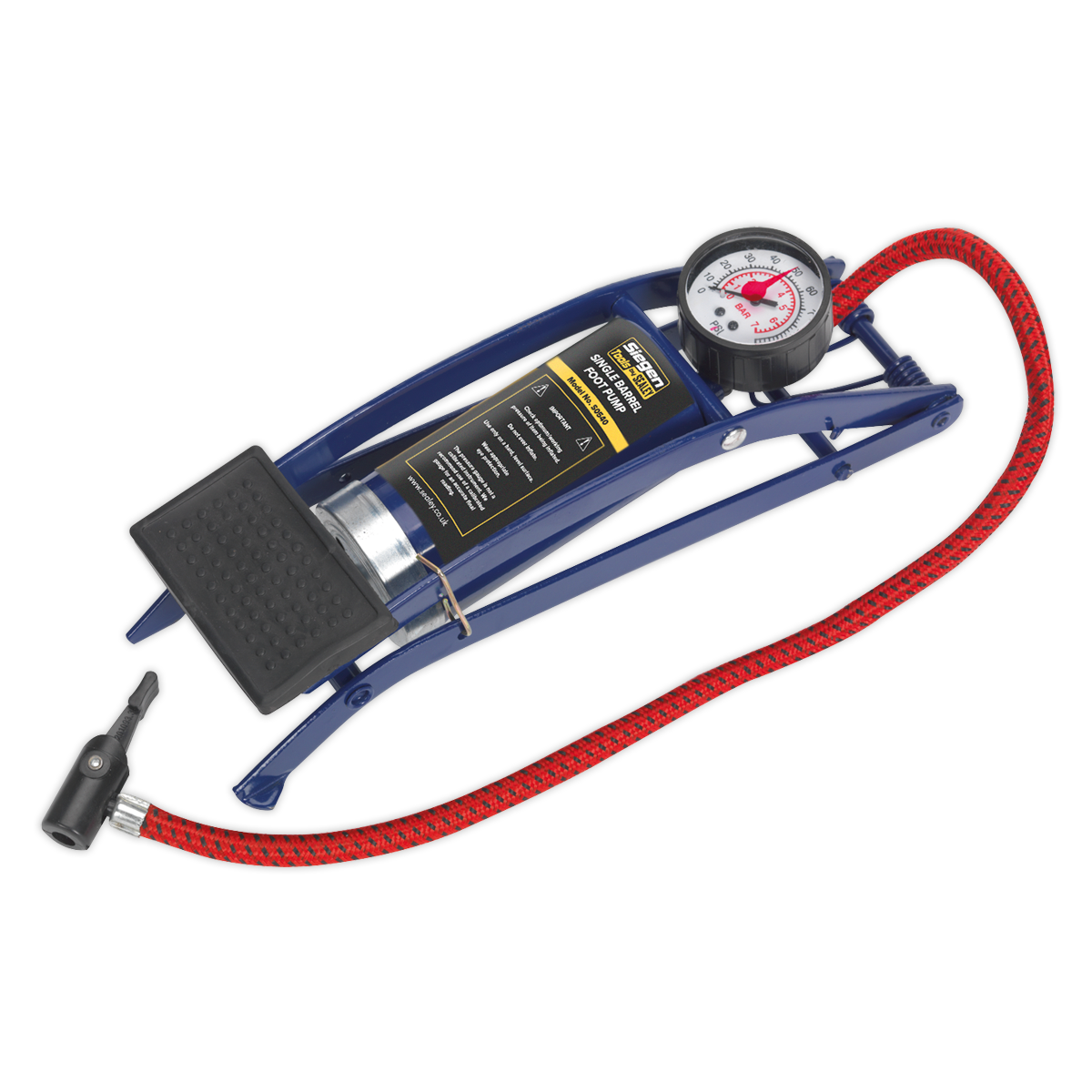 Sealey S0540 Single Barrel Foot Pump