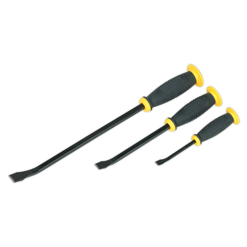 Sealey S0558 3pc Pry Bar Set with Hammer Cap