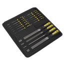 Sealey S05781 16pc Engineer's & Needle File Set