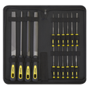 Sealey S05781 16pc Engineer's & Needle File Set
