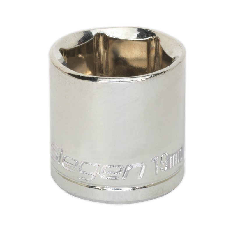 Sealey S0586 WallDrive‚Äö√†√∂‚àö√°¬¨¬®‚àö√ú Socket 19mm 3/8"Sq Drive